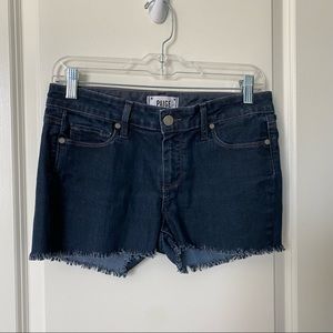 Paige Skyline Skinny Cut-Off Shorts Size 27